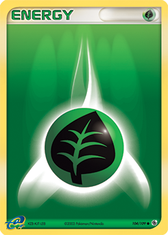 Grass Energy - Ruby & Sapphire - #104 - Pokemon TCG card