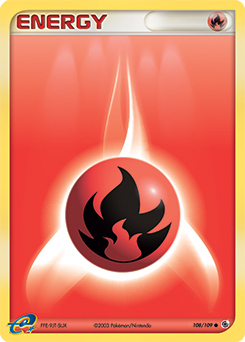 Fire Energy - Ruby & Sapphire - #108 - Pokemon TCG card