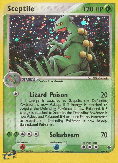 Sceptile - Ruby & Sapphire - #11 - Pokemon TCG card