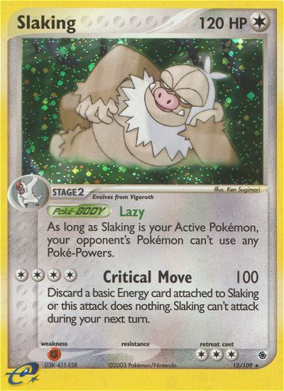 Slaking - Ruby & Sapphire - #12 - Pokemon TCG card