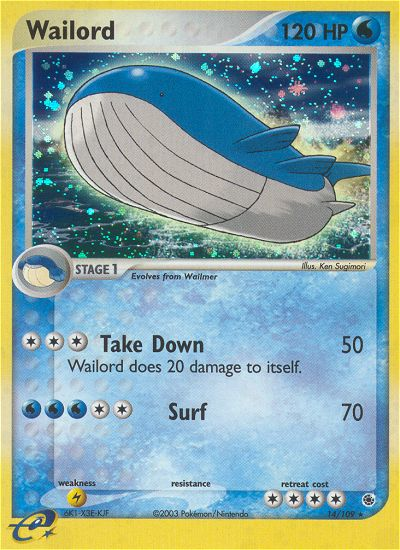 Wailord - Ruby & Sapphire - #14 - Pokemon TCG card