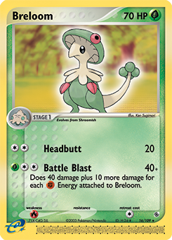 Breloom #16 Breloom - Ruby & Sapphire - #16 - Pokemon TCG card