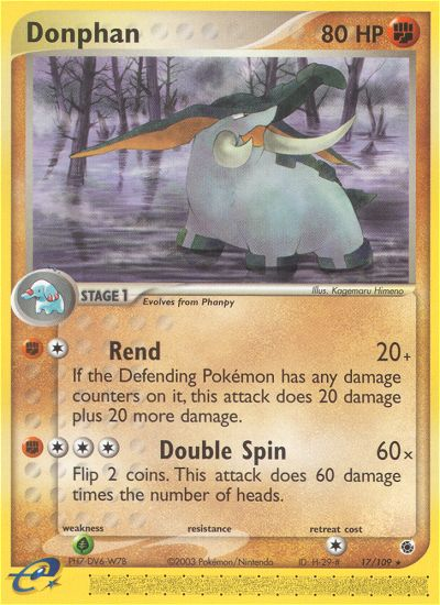 Donphan - Ruby & Sapphire - #17 - Pokemon TCG card