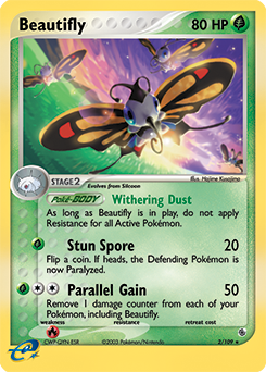 Beautifly #2 Beautifly - Ruby & Sapphire - #2 - Pokemon TCG card