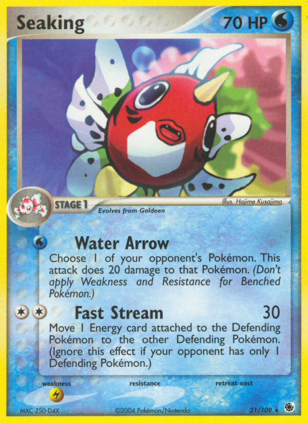 Seaking - Ruby & Sapphire - #21 - Pokemon TCG card