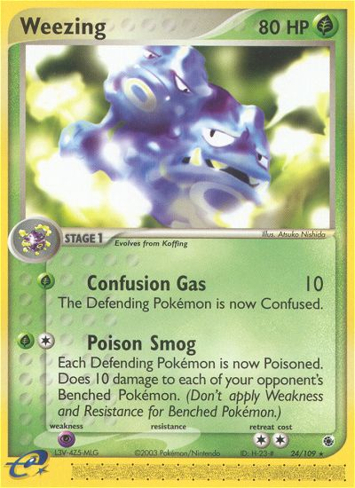 Weezing - Ruby & Sapphire - #24 - Pokemon TCG card