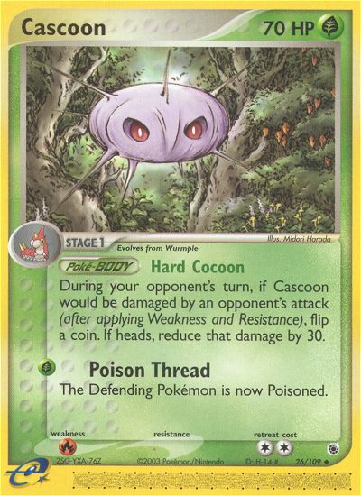 Cascoon - Ruby & Sapphire - #26 - Pokemon TCG card