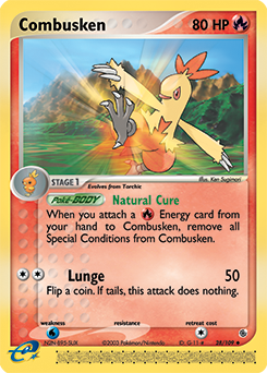 Combusken - Ruby & Sapphire - #28 - Pokemon TCG card