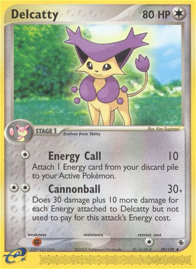 Delcatty - Ruby & Sapphire - #29 - Pokemon TCG card