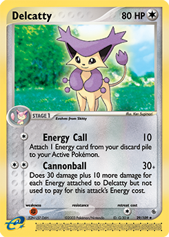 Delcatty - Ruby & Sapphire - #29 - Pokemon TCG card