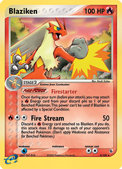 Blaziken #3 Blaziken - Ruby & Sapphire - #3 - Pokemon TCG card