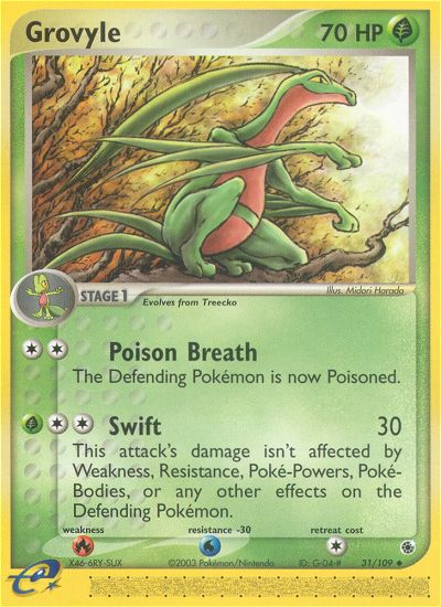 Grovyle - Ruby & Sapphire - #31 - Pokemon TCG card