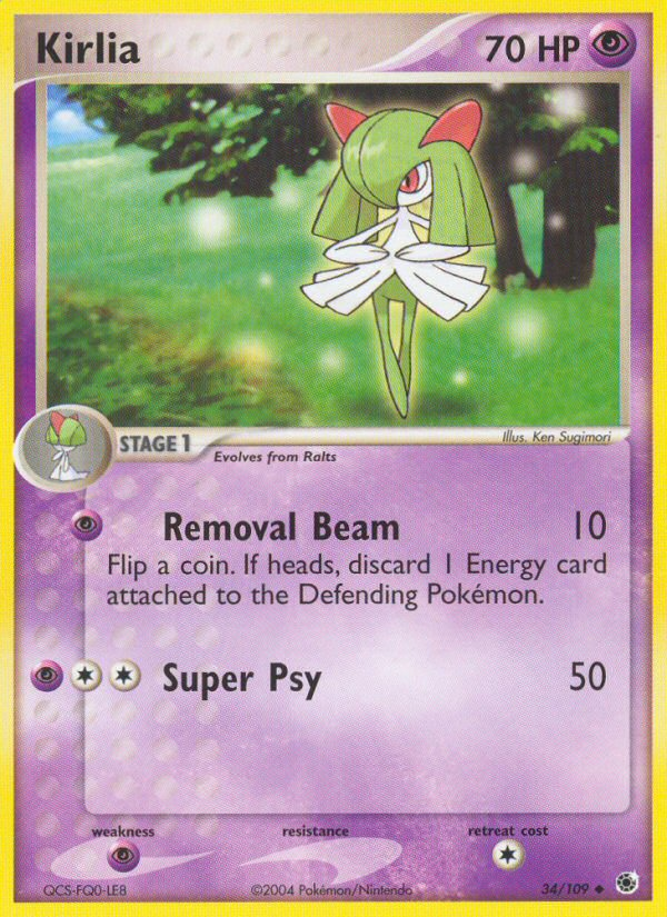 Kirlia - Ruby & Sapphire - #34 - Pokemon TCG card