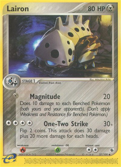 Lairon - Ruby & Sapphire - #37 - Pokemon TCG card
