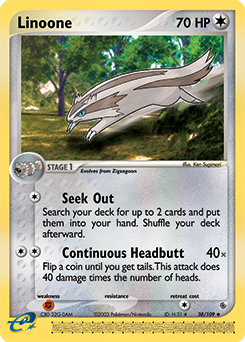Linoone - Ruby & Sapphire - #38 - Pokemon TCG card