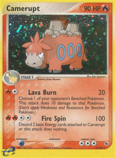 Camerupt - Ruby & Sapphire - #4 - Pokemon TCG card