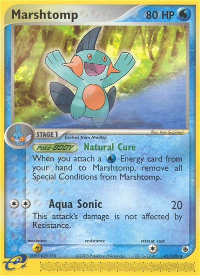 Marshtomp - Ruby & Sapphire - #41 - Pokemon TCG card