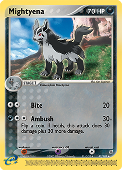 Mightyena #42 Mightyena - Ruby & Sapphire - #42 - Pokemon TCG card