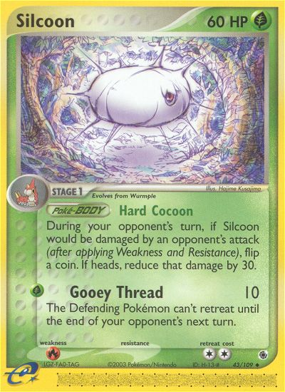 Silcoon - Ruby & Sapphire - #43 - Pokemon TCG card