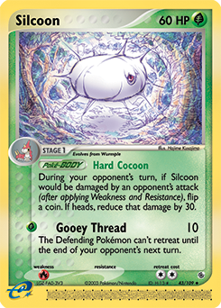 Silcoon #43 Silcoon - Ruby & Sapphire - #43 - Pokemon TCG card