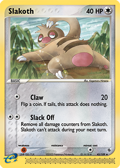 Slakoth #45 Slakoth - Ruby & Sapphire - #45 - Pokemon TCG card