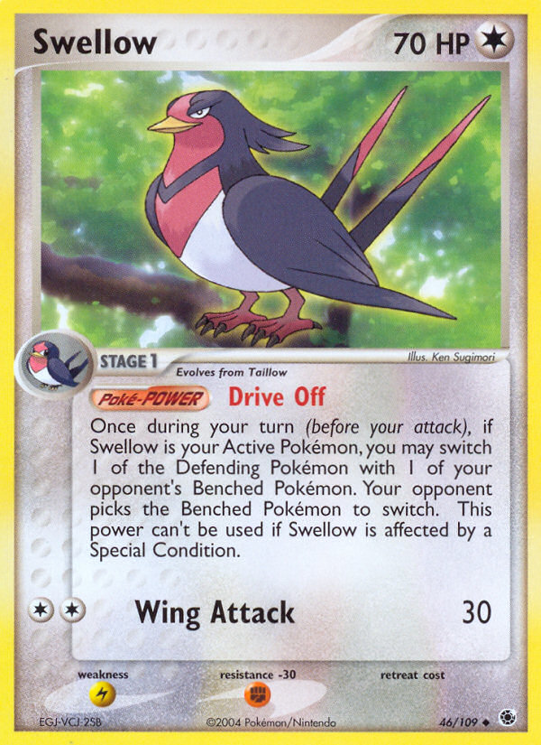 Swellow - Ruby & Sapphire - #46 - Pokemon TCG card