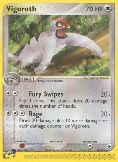 Vigoroth - Ruby & Sapphire - #47 - Pokemon TCG card