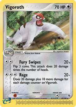 Vigoroth - Ruby & Sapphire - #47 - Pokemon TCG card