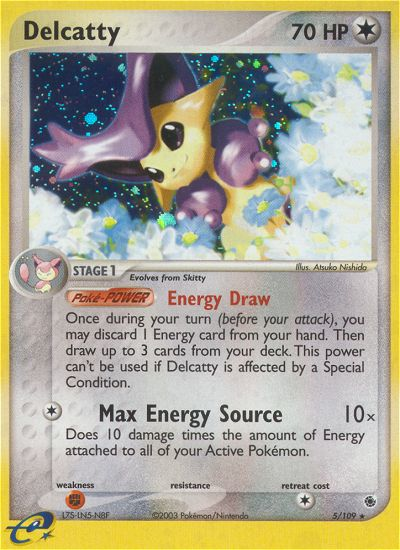 Delcatty - Ruby & Sapphire - #5 - Pokemon TCG card