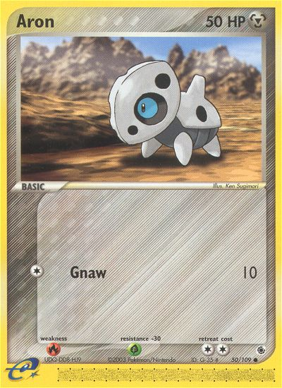 Aron - Ruby & Sapphire - #50 - Pokemon TCG card