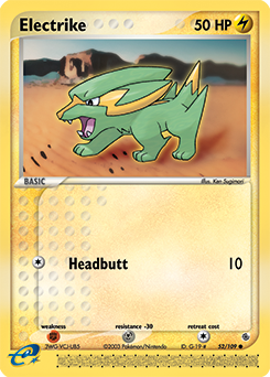 Electrike - Ruby & Sapphire - #52 - Pokemon TCG card