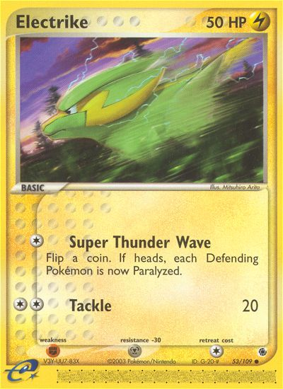 Electrike - Ruby & Sapphire - #53 - Pokemon TCG card