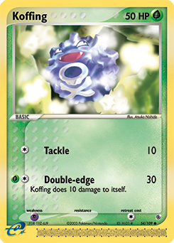 Koffing #54 Koffing - Ruby & Sapphire - #54 - Pokemon TCG card