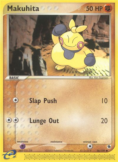 Makuhita - Ruby & Sapphire - #56 - Pokemon TCG card