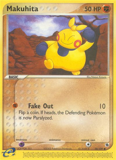 Makuhita - Ruby & Sapphire - #58 - Pokemon TCG card