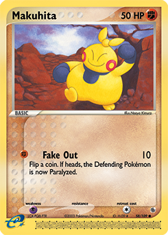 Makuhita #58 Makuhita - Ruby & Sapphire - #58 - Pokemon TCG card