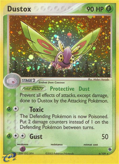 Dustox - Ruby & Sapphire - #6 - Pokemon TCG card