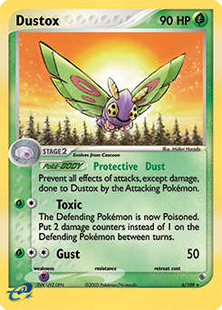 Dustox #6 Dustox - Ruby & Sapphire - #6 - Pokemon TCG card