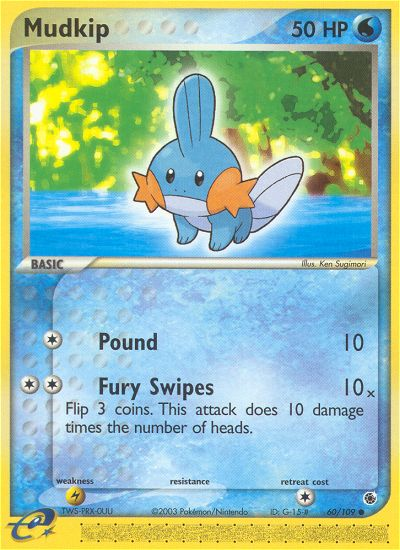 Mudkip - Ruby & Sapphire - #60 - Pokemon TCG card