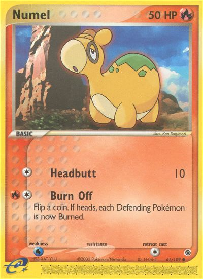 Numel - Ruby & Sapphire - #61 - Pokemon TCG card