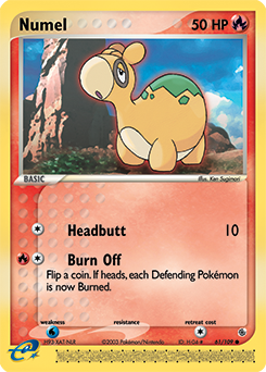 Numel #61 Numel - Ruby & Sapphire - #61 - Pokemon TCG card