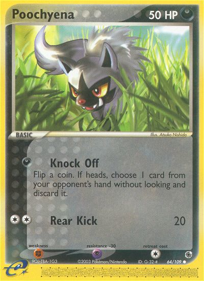 Poochyena - Ruby & Sapphire - #64 - Pokemon TCG card