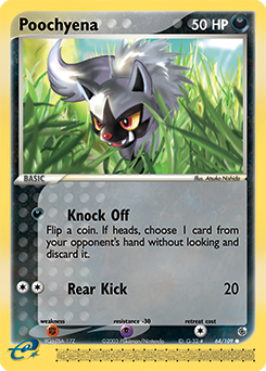 Poochyena #64 Poochyena - Ruby & Sapphire - #64 - Pokemon TCG card
