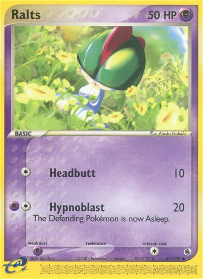 Ralts - Ruby & Sapphire - #67 - Pokemon TCG card