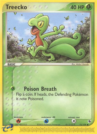 Treecko - Ruby & Sapphire - #75 - Pokemon TCG card