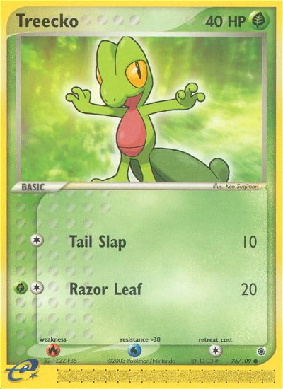Treecko - Ruby & Sapphire - #76 - Pokemon TCG card