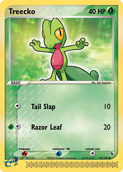 Treecko #76 Treecko - Ruby & Sapphire - #76 - Pokemon TCG card