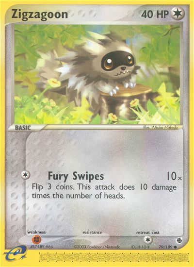 Zigzagoon - Ruby & Sapphire - #79 - Pokemon TCG card