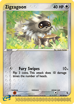 Zigzagoon #79 Zigzagoon - Ruby & Sapphire - #79 - Pokemon TCG card