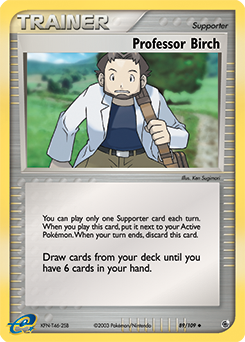 Professor Birch - Ruby & Sapphire - #89 - Pokemon TCG card